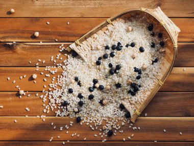 Kore Organik Karışık Taneler, Kara Fasulye, Kahverengi Pirinç, Beyaz Pirinç, Fasulye