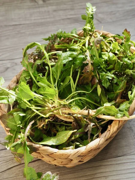 Ingredientes Comida Coreana Capsella Bursa Pastoris Monedero Pastor — Foto de Stock