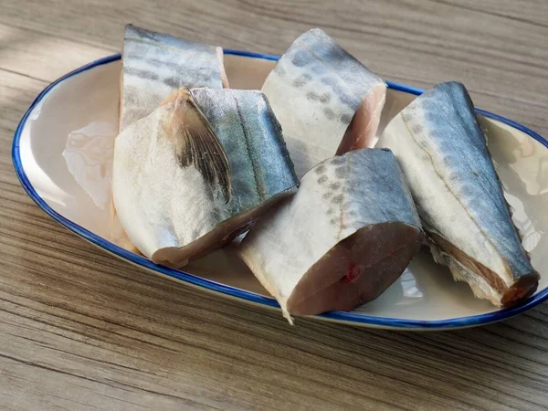 Makrela Koreańska Ryby Świeże Owoce Morza — Zdjęcie stockowe