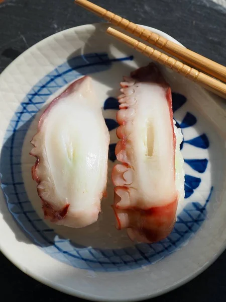 Pulpo Comida Tradicional Japonesa Sushi —  Fotos de Stock