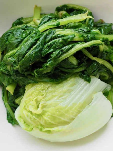 Korean Food Cabbage Leaves Dried Radish Greens — Stock Photo, Image