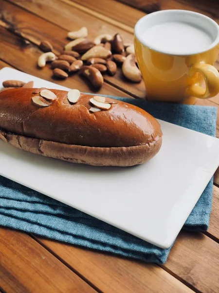 Fris Rond Chocolade Brood Melk — Stockfoto