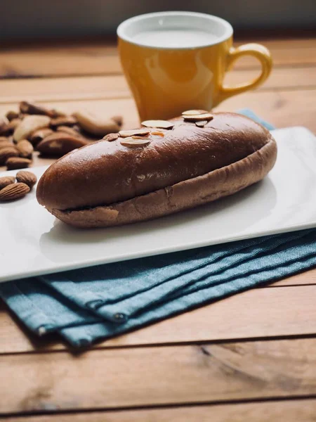 Fris Rond Chocolade Brood Melk — Stockfoto