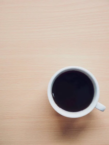 Holzbrett Hintergrund Mit Kaffee — Stockfoto