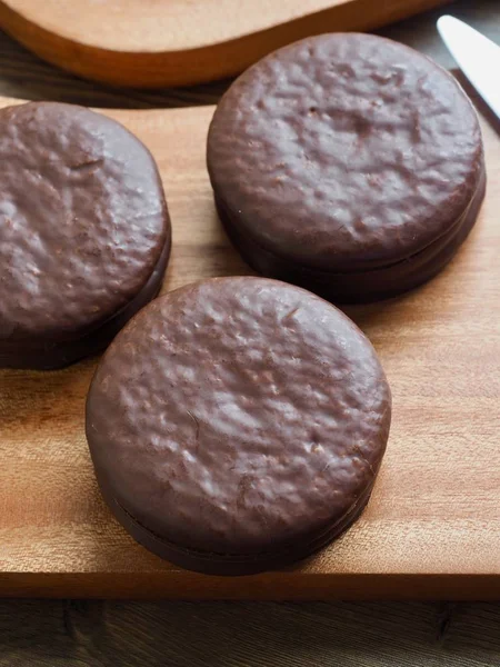 Torta Choco Doces Redondos Chocolate — Fotografia de Stock