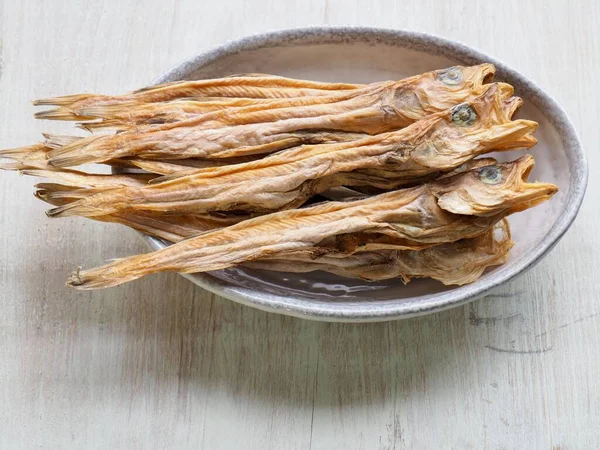 Pescado Seco Coreano Poco Abadejo Nogari —  Fotos de Stock