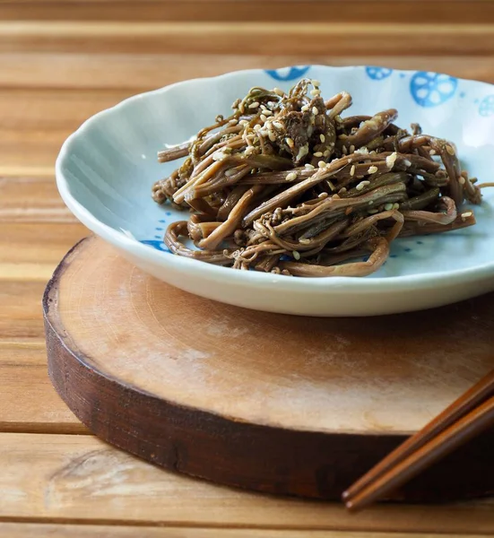 Korean Traditional Food Bracken Side Dish — Stock Photo, Image