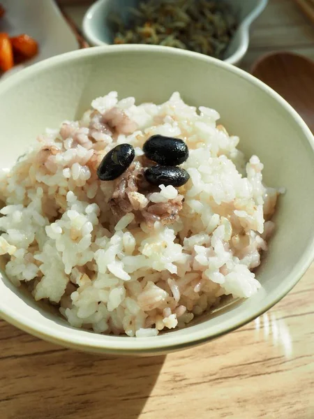 Asian Food Bean Mixed Rice Side Dish — Stock Photo, Image