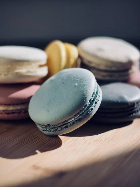 Colorful Macaroons Different Colors Sweet Food — Stock Photo, Image