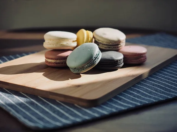 Colorful Macaroons Different Colors Sweet Food — Stock Photo, Image