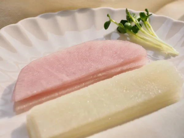 Korean food ssam radish, side dish — Stock Image Korean Food Ssam Radish Side Dish Stock Photo