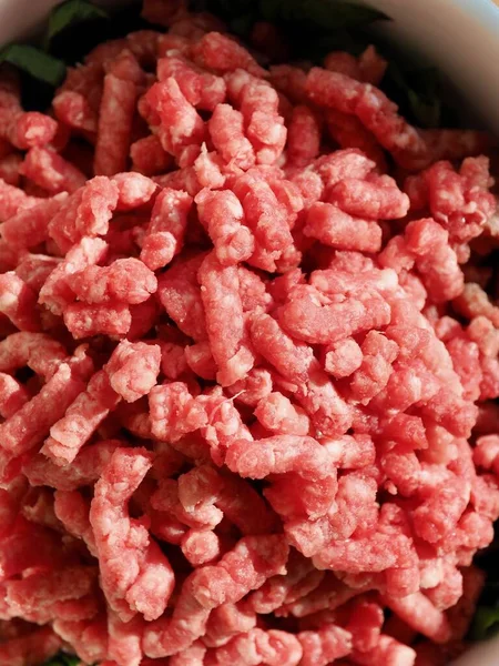 Ingrediente Alimentare Proaspete Carne Vită Tocată — Fotografie, imagine de stoc