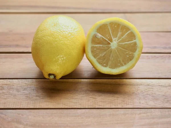 Fruta Orgânica Fresca Limão Amarelo — Fotografia de Stock