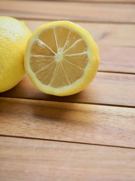 Fruta Orgânica Fresca Limão Amarelo — Fotografia de Stock