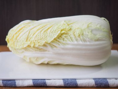 Korean fresh organic vegetable cabbage clipart