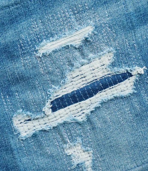 Latar Belakang Jeans Denim Kain Katun — Stok Foto