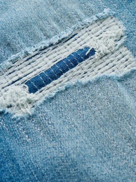 Jeans Jean Fond Tissu Coton — Photo