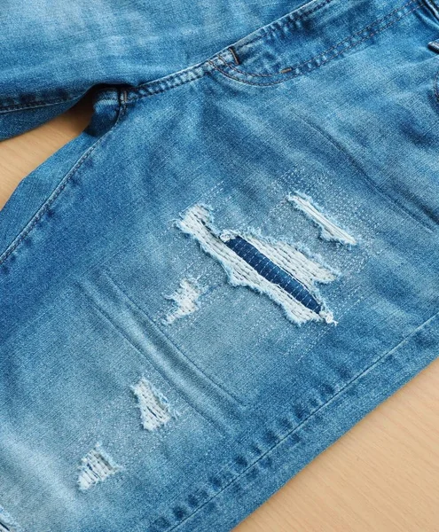 Jeans Jean Fond Tissu Coton — Photo