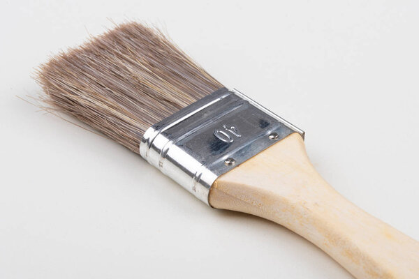 A new paint brush on white background