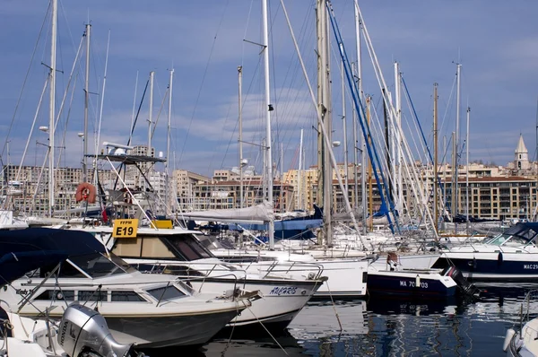 Stary Port Marsylii Francja — Zdjęcie stockowe