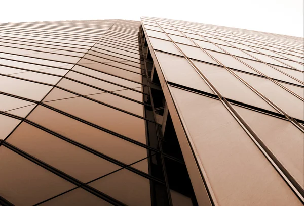 Facade Modern Glass Steel Tower — Stock Photo, Image