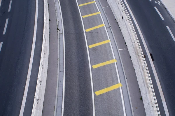 Varios Carriles Paralelos Autopista — Foto de Stock