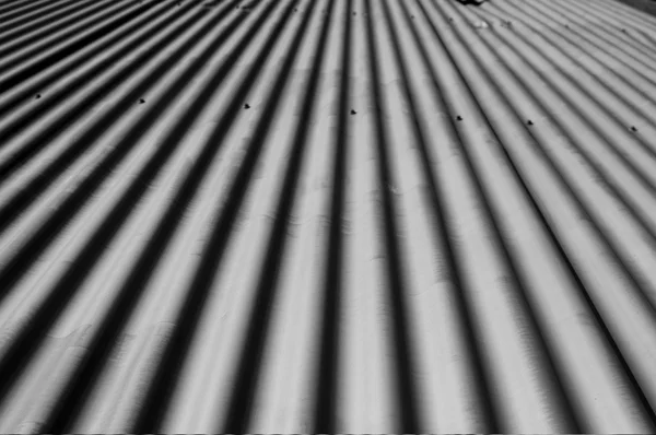 Detail Steel Corrugated Iron Facade — Stock Photo, Image