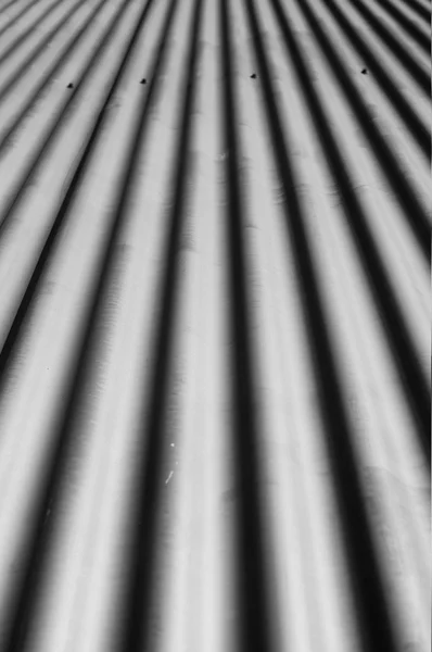 Detail Steel Corrugated Iron Facade — Stock Photo, Image