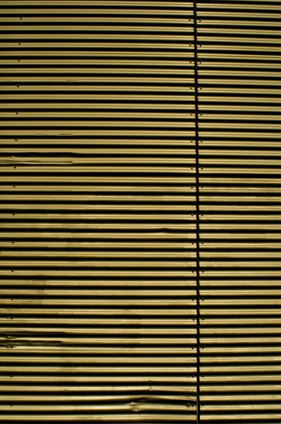 Detail Steel Corrugated Iron Facade — Stock Photo, Image