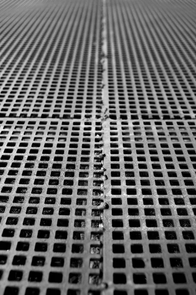 Old Grate Made Rusty Steel — Stock Photo, Image