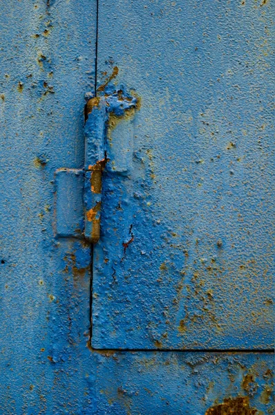 Old Industrial Facade Made Corroded Steel — Stock Photo, Image
