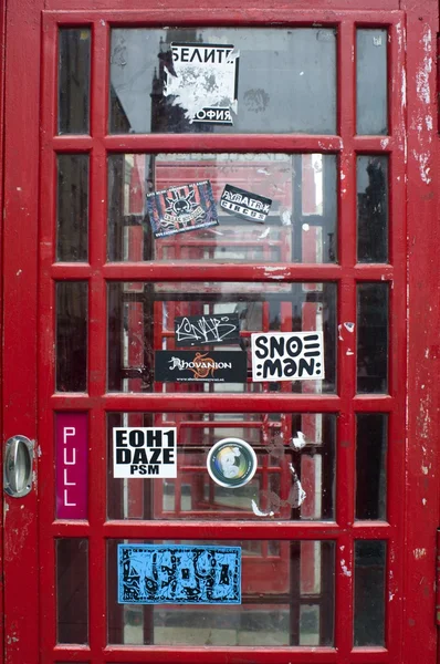 Cabine Téléphonique Traditionnelle Rouge Royaume Uni — Photo