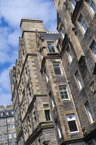 Oude Traditionele Gevels Edinburgh Verenigd Koninkrijk — Stockfoto