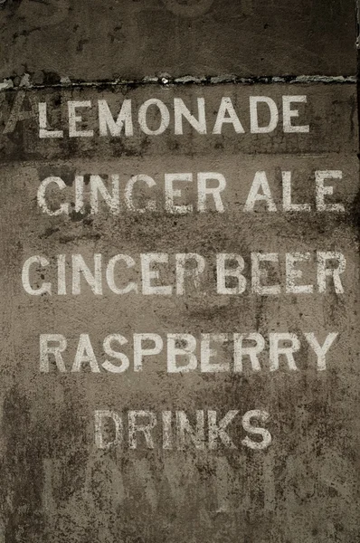 drink menu, different drinks on a blackboard