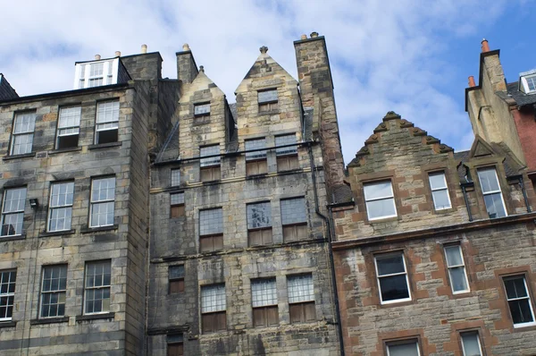 Oude Traditionele Gevels Edinburgh Verenigd Koninkrijk — Stockfoto