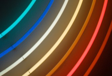 ışık kurulumu birçok renkte