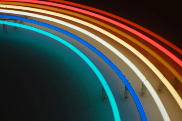 Lichtinstallatie Vele Kleuren — Stockfoto