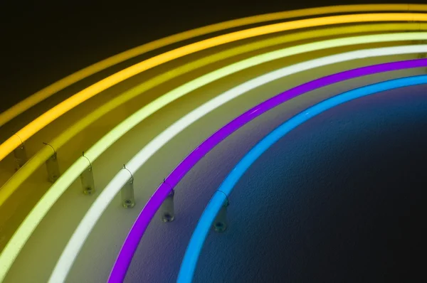 Lichtinstallatie Vele Kleuren — Stockfoto