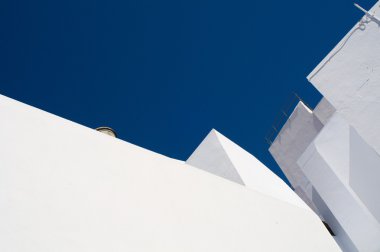 Endülüs 'te beyaz bir köyün cepheleri