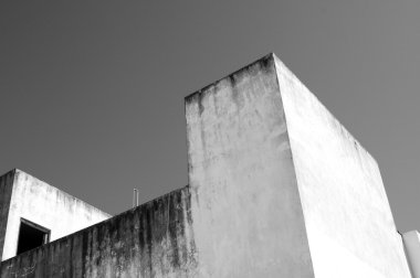 Endülüs 'te beyaz bir köyün cepheleri