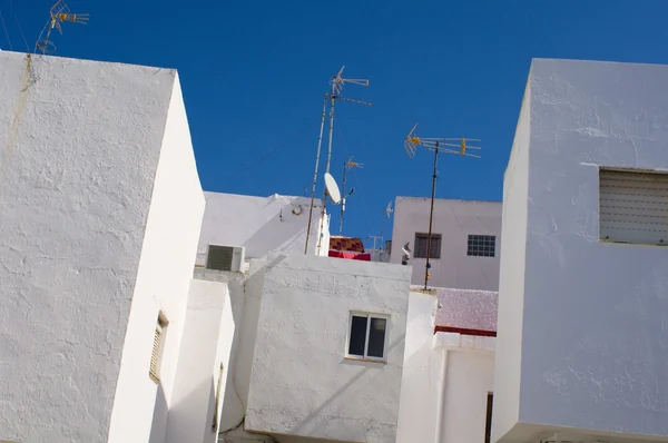 Fachadas Pueblo Blanco Andalucía — Foto de Stock