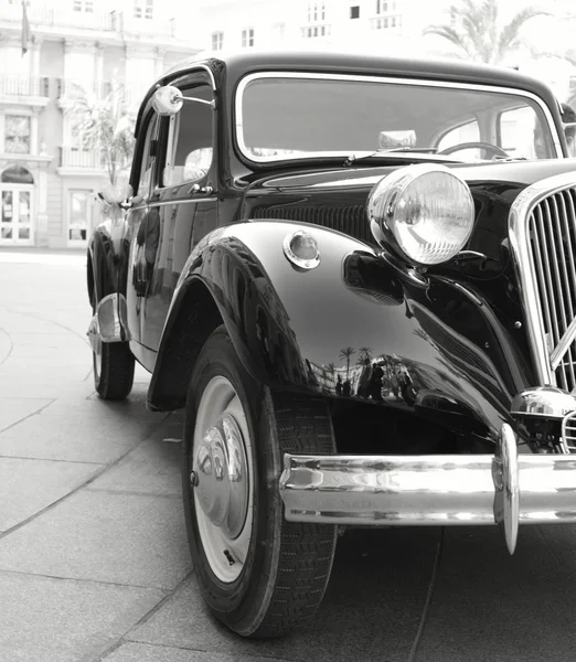 Velho Gangster Carro Preto Perfeita Forma — Fotografia de Stock