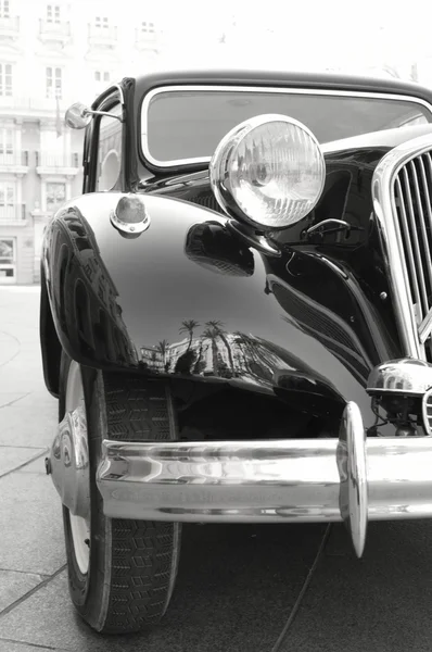 Eski Siyah Gangster Arabaya Mükemmel Şekli — Stok fotoğraf