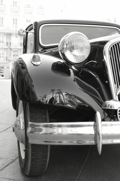 Vieille Voiture Gangster Noire Parfait État — Photo