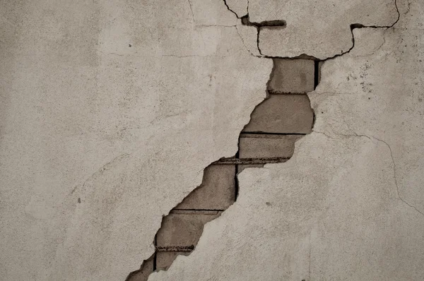 Une fissure dans le mur — Photo