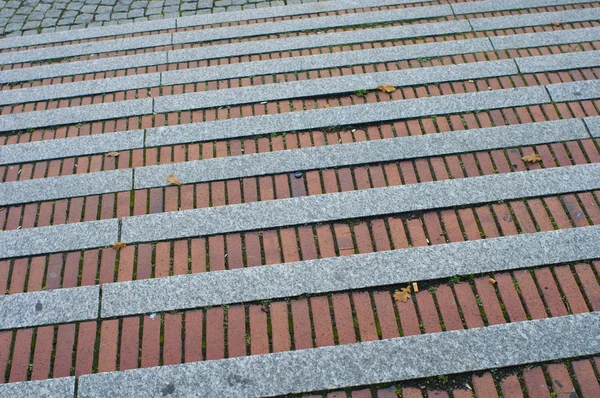 Brukowiec z klatek schodowych — Zdjęcie stockowe
