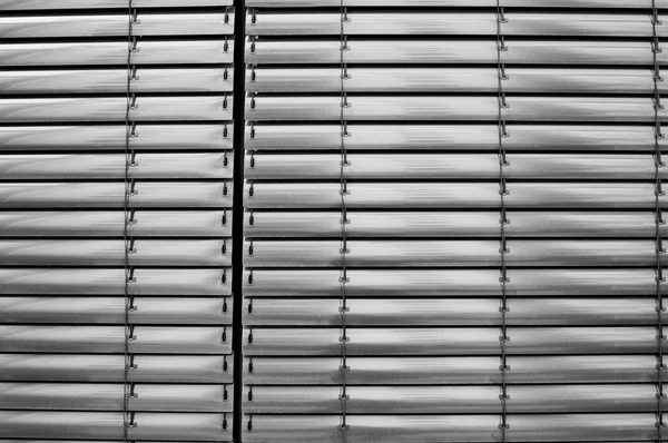 Metallic window blinds — Stock Photo, Image