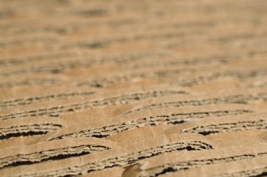 yakın çekim Corrugated karton yapı