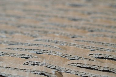 yakın çekim Corrugated karton yapı