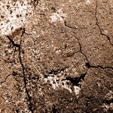 kırık ve yıpranmış beton yüzey